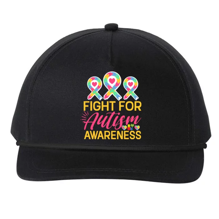 Fight For Autism Awareness Snapback Five-Panel Rope Hat