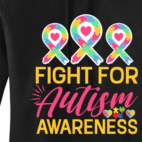 Fight For Autism Awareness Women's Pullover Hoodie