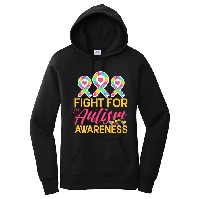 Fight For Autism Awareness Women's Pullover Hoodie