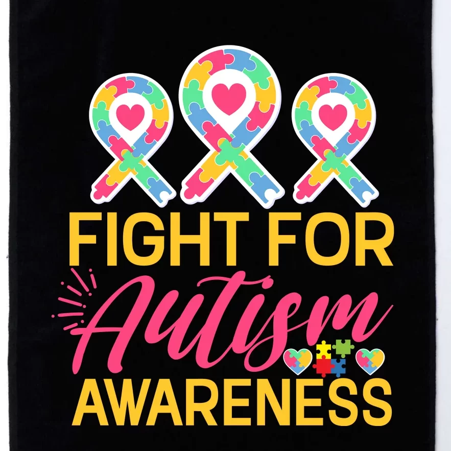 Fight For Autism Awareness Platinum Collection Golf Towel