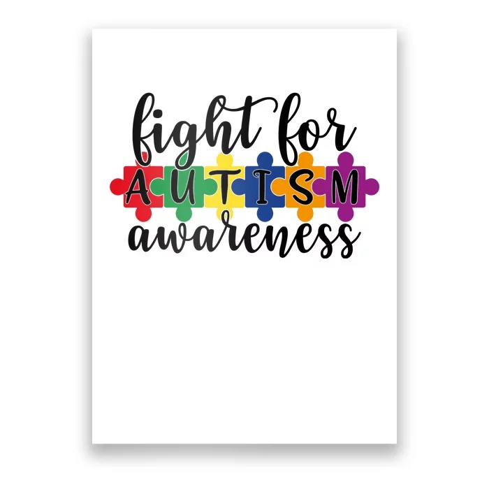 Fight For Autism Awareness Poster