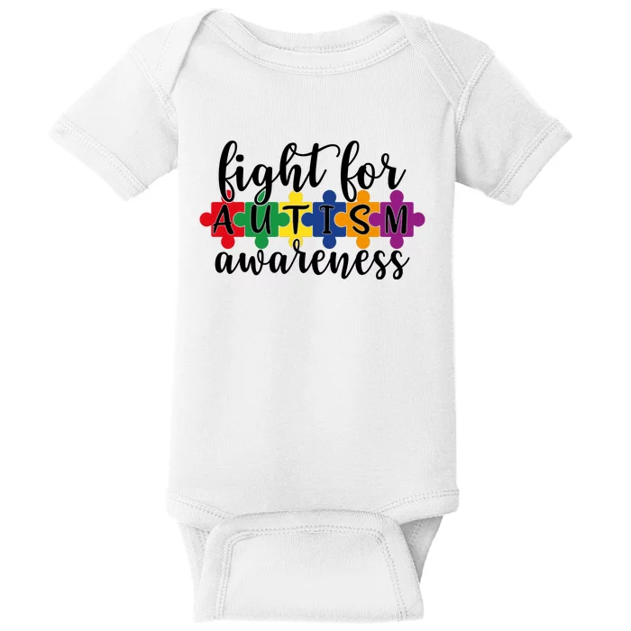 Fight For Autism Awareness Baby Bodysuit