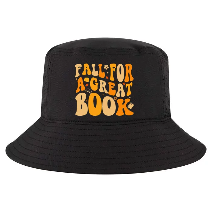 Fall For A Great Book Retro Fall Leaves Autumn Thanksgiving Cool Comfort Performance Bucket Hat