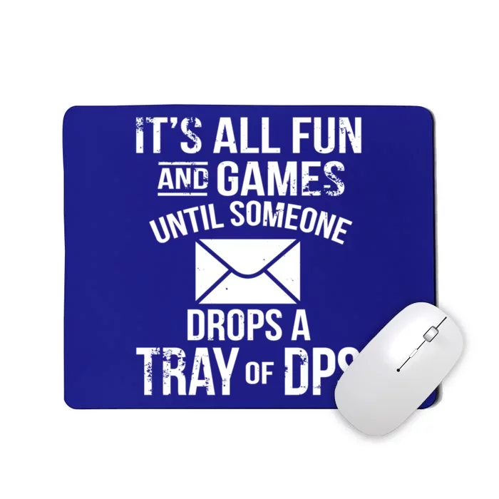 Funny Fun And Games Proud Postal Worker Meaningful Gift Mousepad