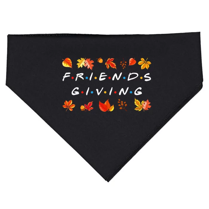 Friendsgiving Fall Autumn Friends & Family Thanksgiving USA-Made Doggie Bandana