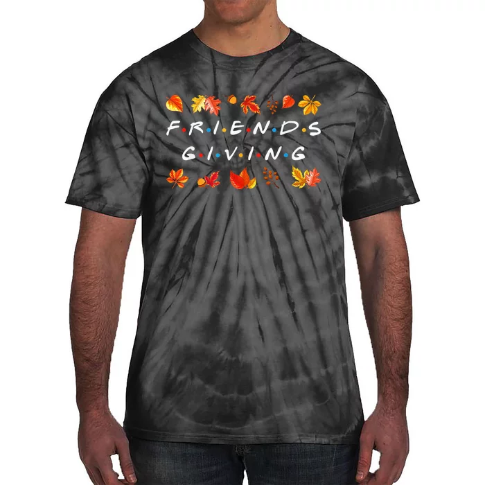 Friendsgiving Fall Autumn Friends & Family Thanksgiving Tie-Dye T-Shirt