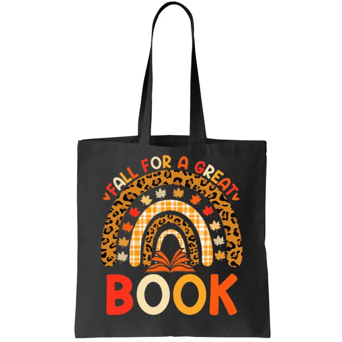 Fall for a Great Book Science Reading Teacher Thanksgiving Tote Bag