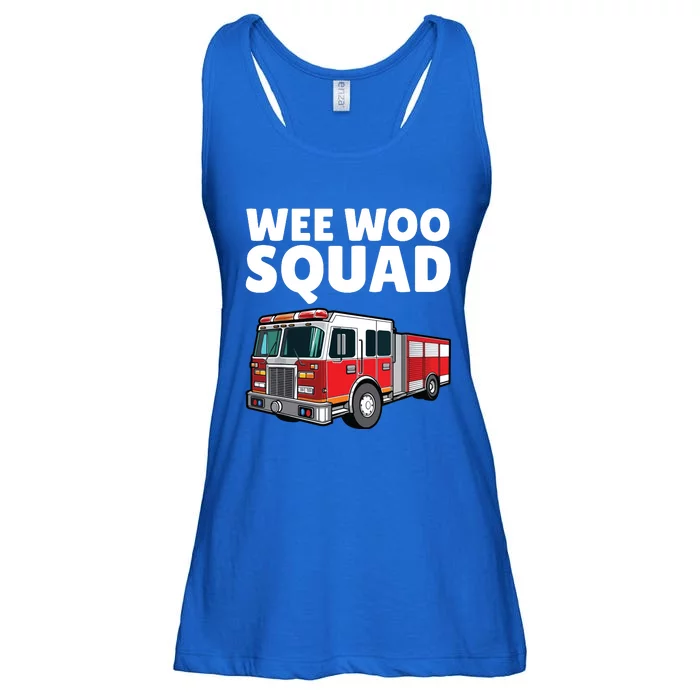 Funny Firefighter Art For Women Fire Truck Fireman Ladies Essential Flowy Tank