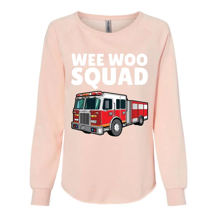 Funny Firefighter Art For Women Fire Truck Fireman Womens California Wash Sweatshirt