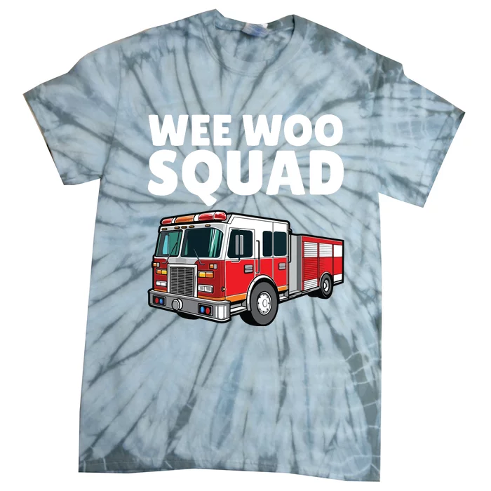 Funny Firefighter Art For Women Fire Truck Fireman Tie-Dye T-Shirt