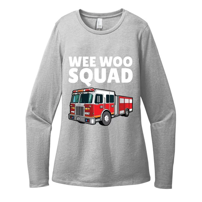 Funny Firefighter Art For Women Fire Truck Fireman Womens CVC Long Sleeve Shirt