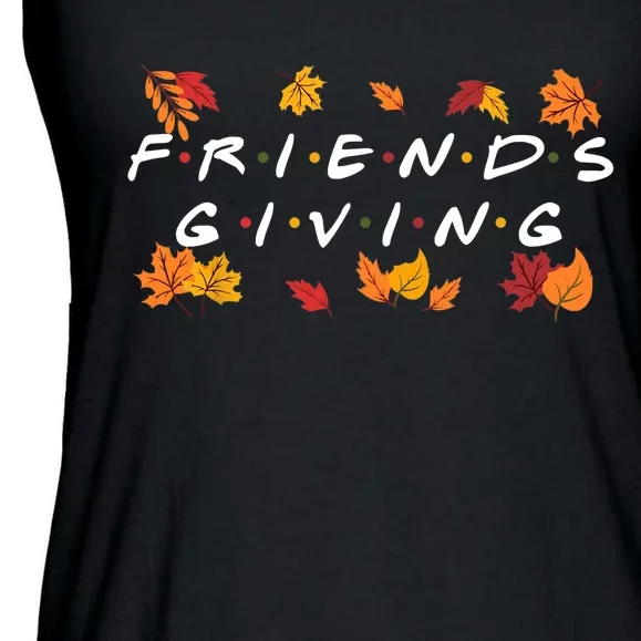 Friendsgiving Fall Autumn Friends & Family Thanksgiving Ladies Essential Flowy Tank