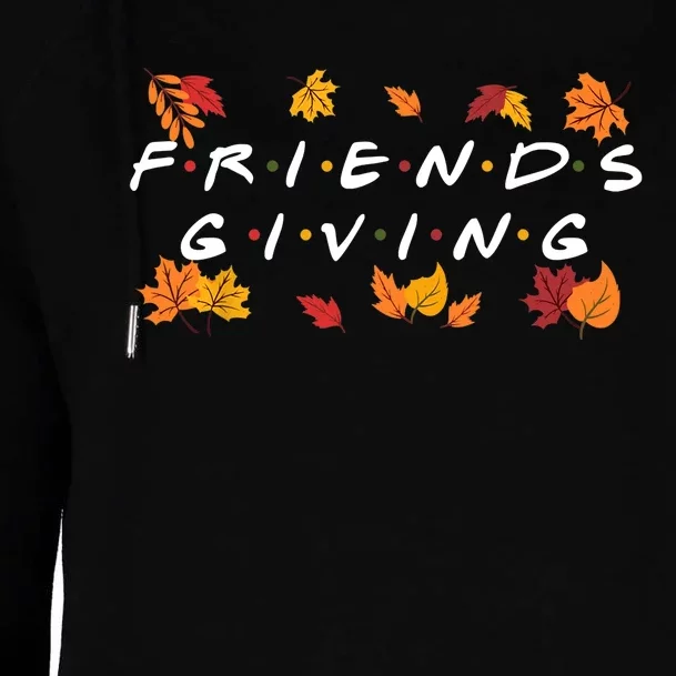 Friendsgiving Fall Autumn Friends & Family Thanksgiving Womens Funnel Neck Pullover Hood