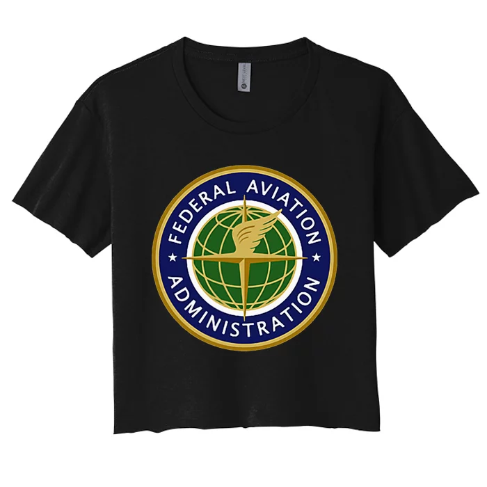 FAA Federal Aviation Administration Women's Crop Top Tee