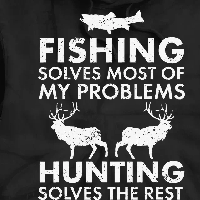 Funny Fishing And Hunting Gift Christmas Humor Hunter Cool Tie Dye Hoodie