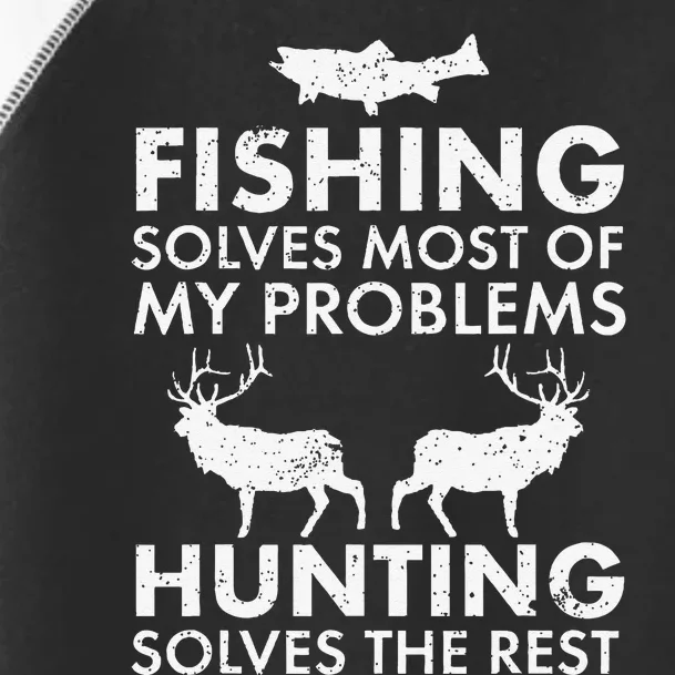 Funny Fishing And Hunting Gift Christmas Humor Hunter Cool Toddler Fine Jersey T-Shirt