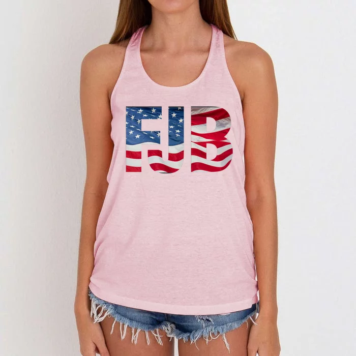 FJB Flag Apparel Women's Knotted Racerback Tank