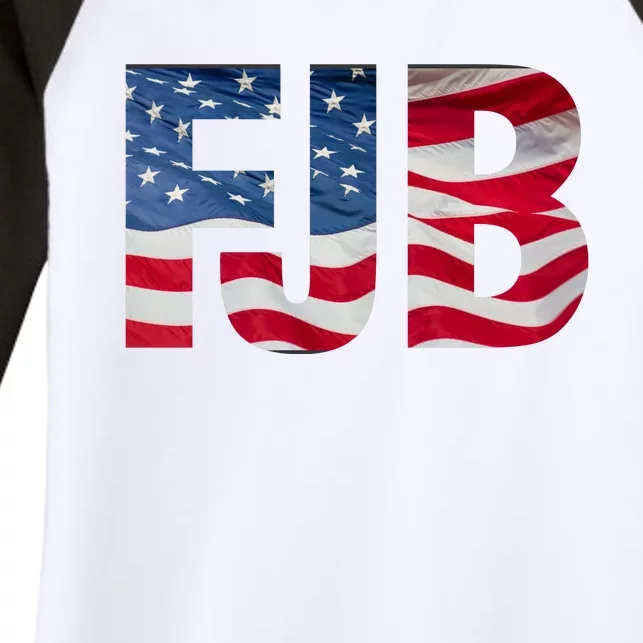 FJB Flag Apparel Women's Tri-Blend 3/4-Sleeve Raglan Shirt