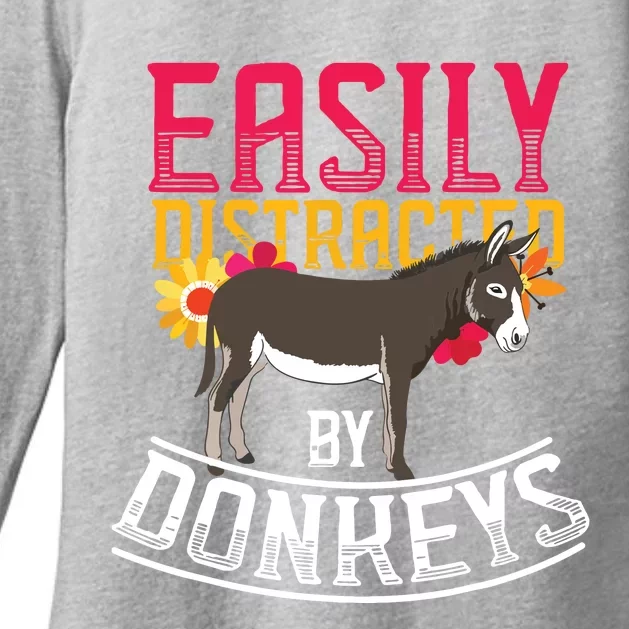 Funny Farm Animal Lover Gift Donkey Womens CVC Long Sleeve Shirt