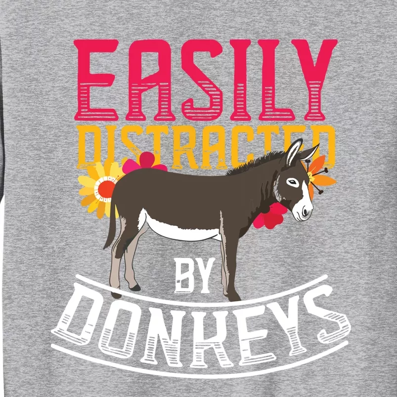 Funny Farm Animal Lover Gift Donkey Tall Sweatshirt