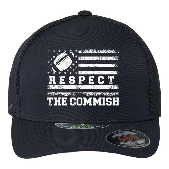 Fantasy Football American Commissioner Respect The Commish Flexfit Unipanel Trucker Cap