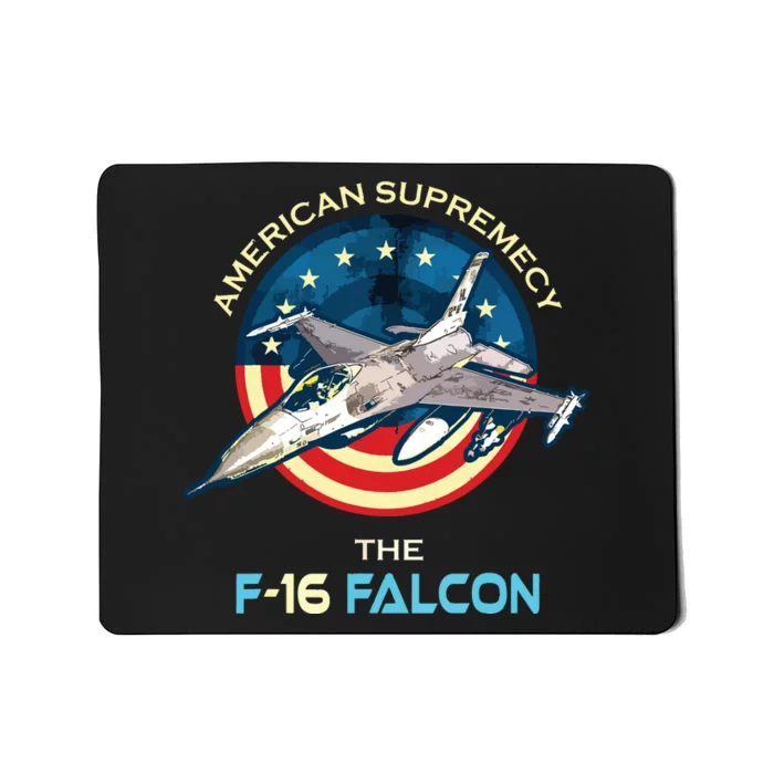 F16 Falcon American Patriotic Fighter Jet 4th Of July Flag Mousepad