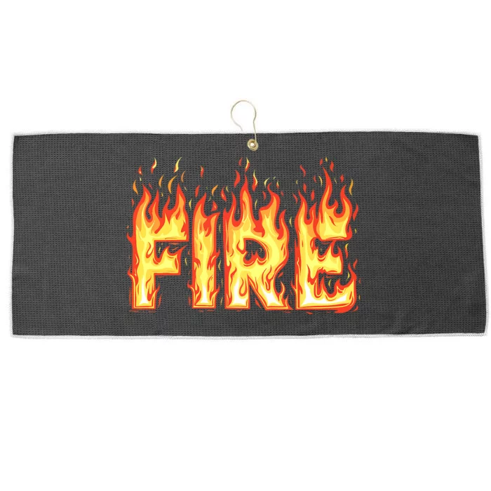 Fire Flame Adult Fire And Ice Costume Large Microfiber Waffle Golf Towel