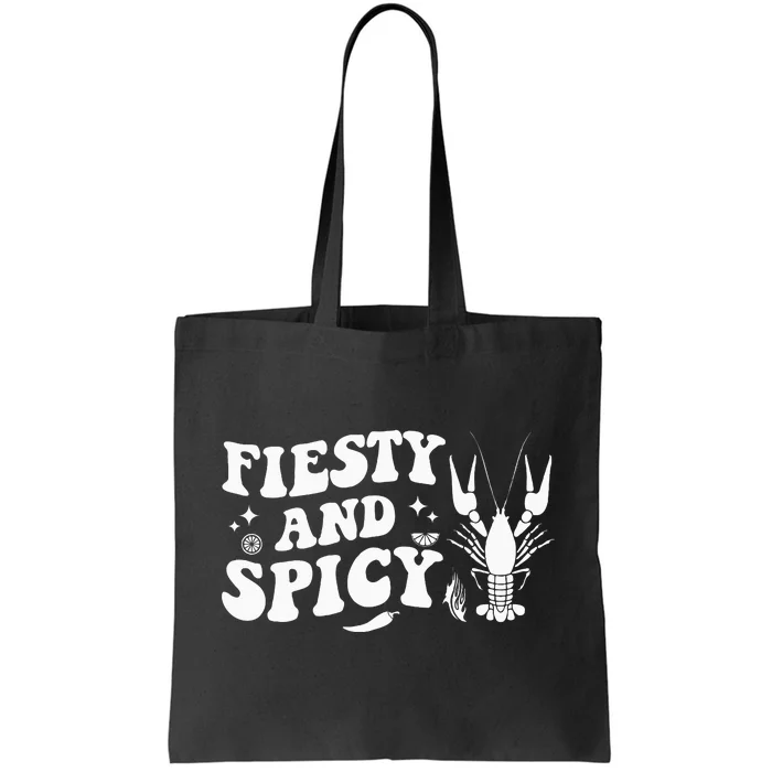 Funny Feisty And Spicy Crawfish Boil Festival Party Lobster Tote Bag