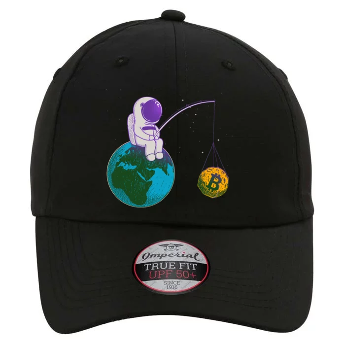 Funny Fishing Bitcoin Space Astronaut The Original Performance Cap