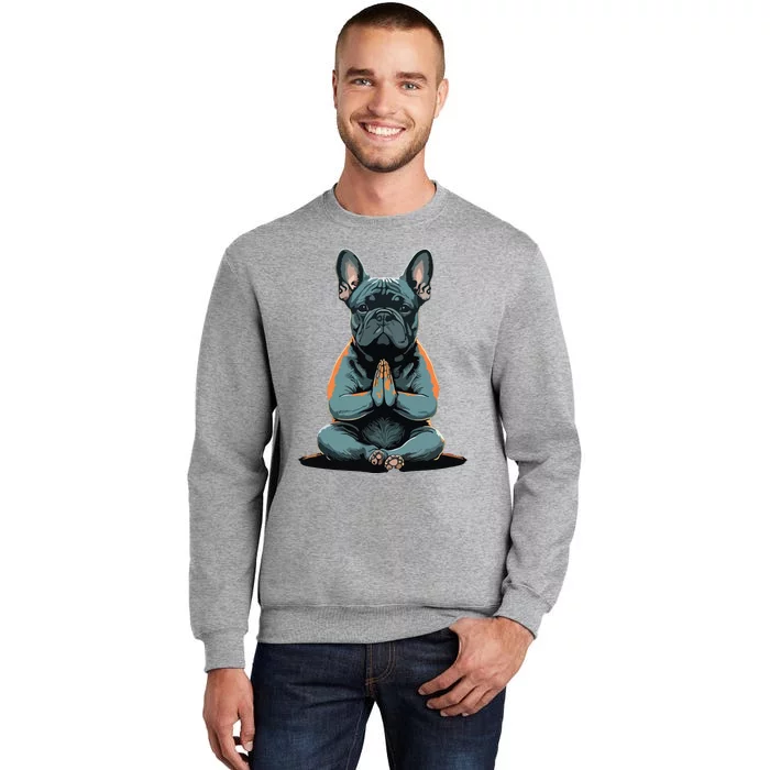 Funny French Bulldog Frenchie Yoga Sweatshirt