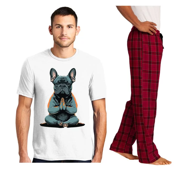 Funny French Bulldog Frenchie Yoga Pajama Set