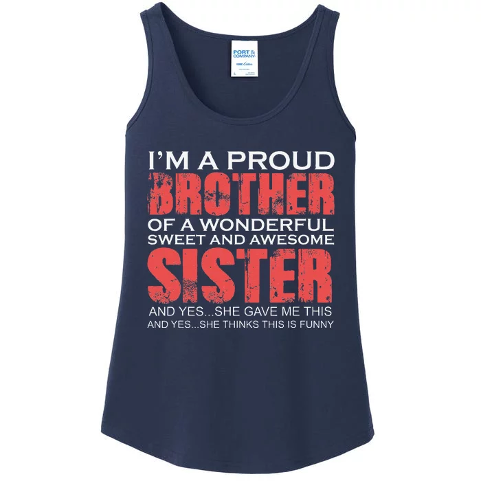 Funny For Brother Of The Great Sister Birthday Clothingx Ladies Essential Tank