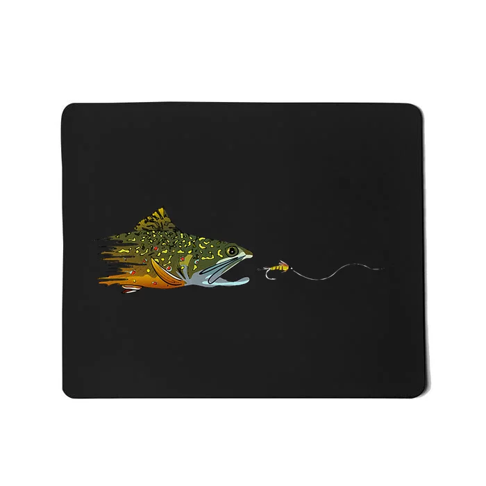 Fly Fishing Brook Trout Dry Fly Tying Fisherman Mousepad