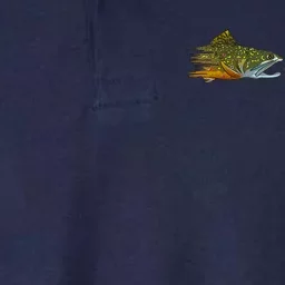 Fly Fishing Brook Trout Dry Fly Tying Fisherman Softstyle Adult Sport Polo