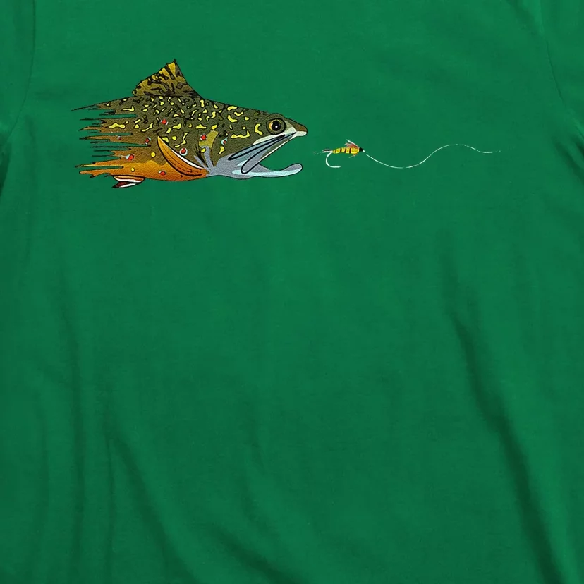 Fly Fishing Brook Trout Dry Fly Tying Fisherman T-Shirt