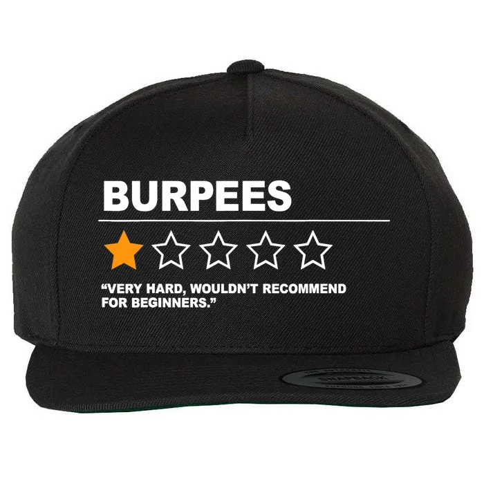 Funny Fitness Burpees Wool Snapback Cap