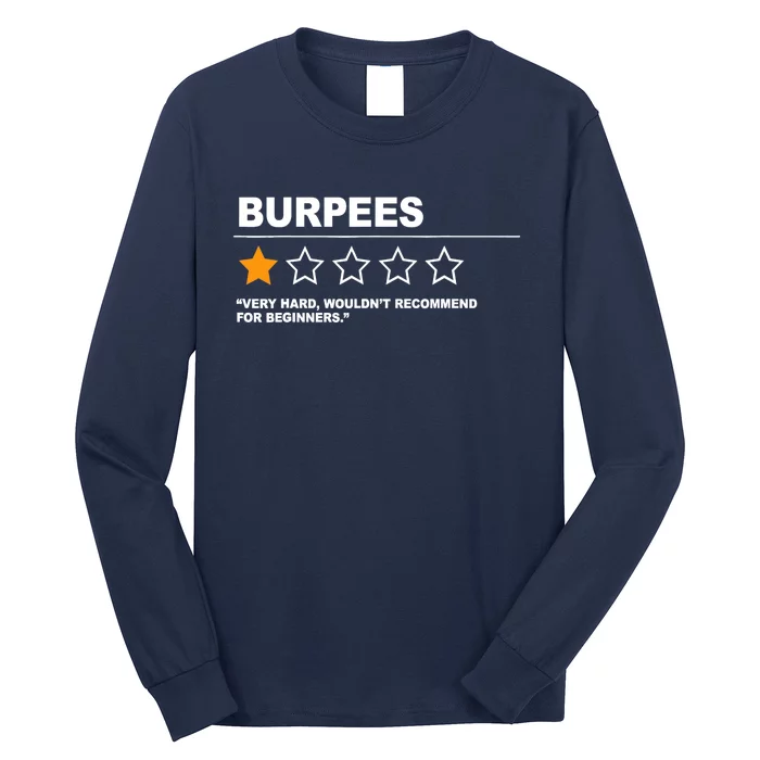 Funny Fitness Burpees Long Sleeve Shirt