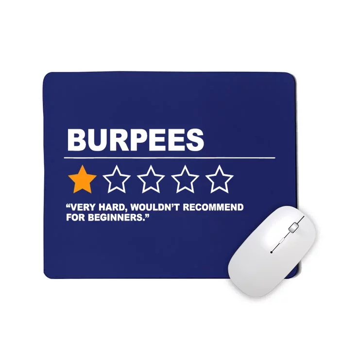 Funny Fitness Burpees Mousepad