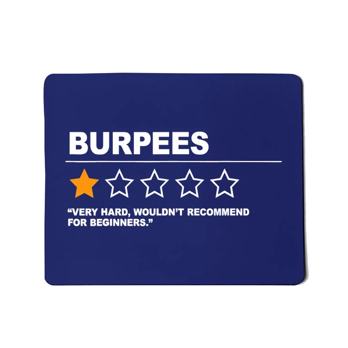 Funny Fitness Burpees Mousepad