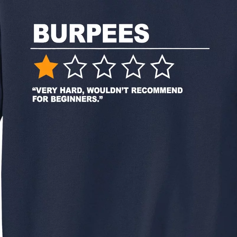 Funny Fitness Burpees Tall Sweatshirt