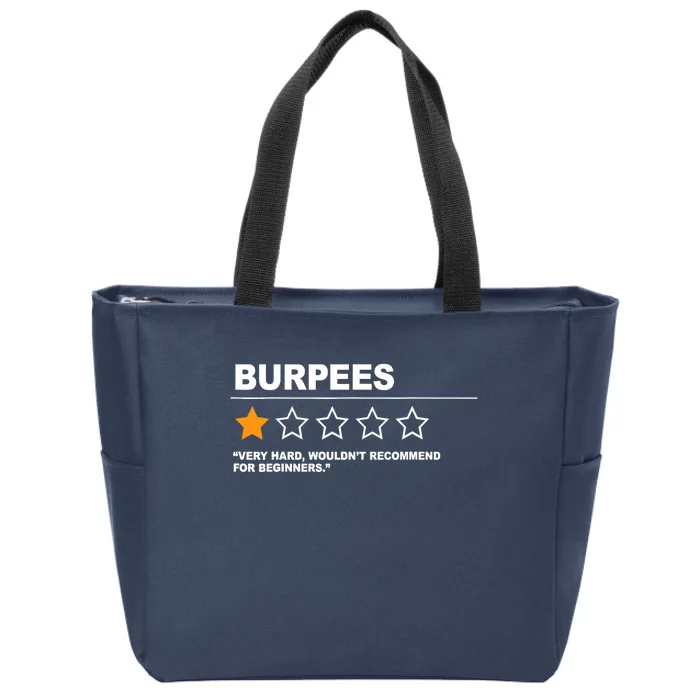 Funny Fitness Burpees Zip Tote Bag