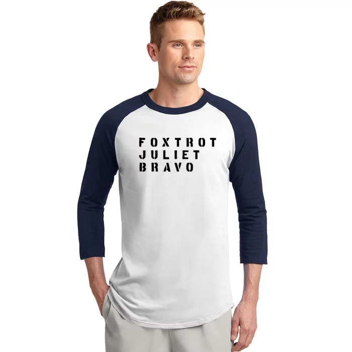 FJB Fuck Biden Military Anti Biden Baseball Sleeve Shirt