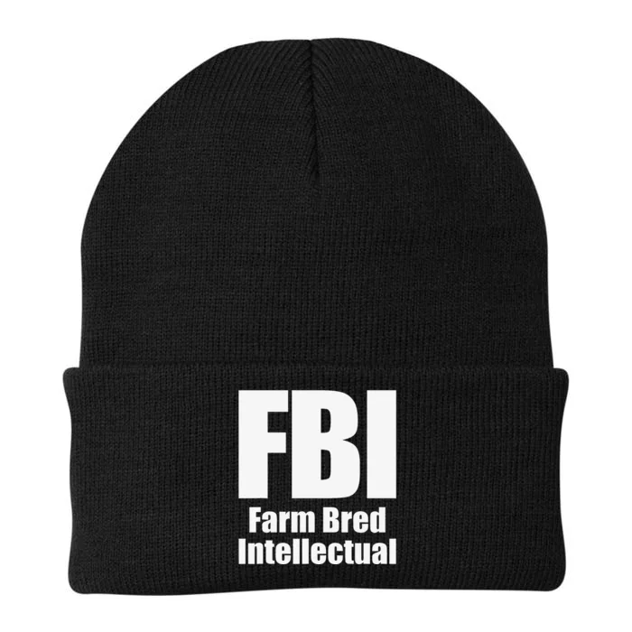 FBI (Farm Bred Intellectual) Funny Farm Farmer Farming Knit Cap Winter Beanie