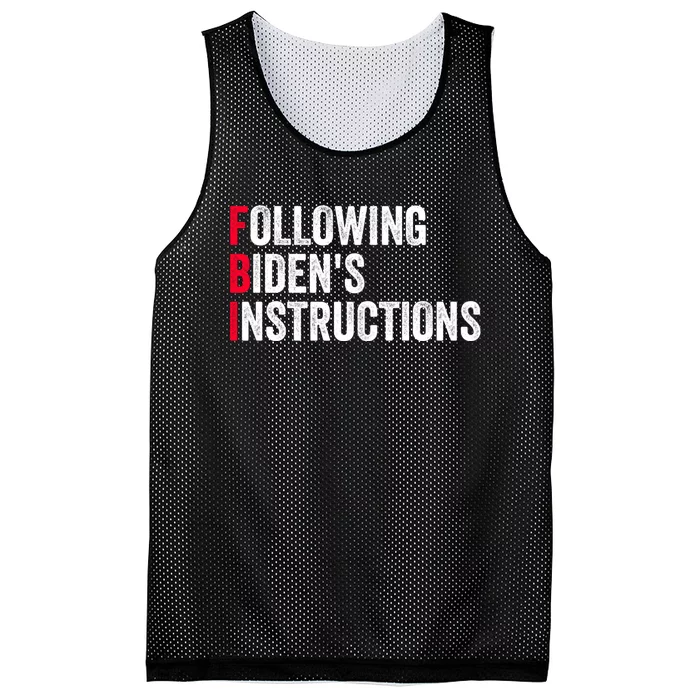 FBI Following Bidens Instructions Apparel Mesh Reversible Basketball Jersey Tank