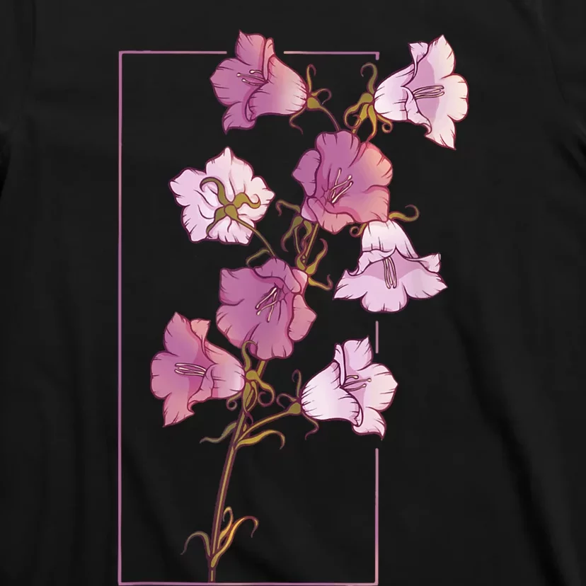 Floral Flower Bellflower Campanula Wildflower T-Shirt