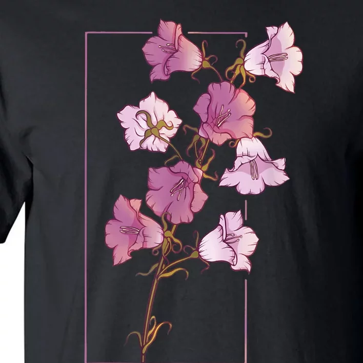 Floral Flower Bellflower Campanula Wildflower Tall T-Shirt