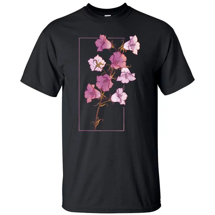 Floral Flower Bellflower Campanula Wildflower Tall T-Shirt