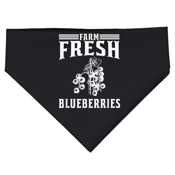 Farm Fresh Blueberries Gift Blueberry Farmer USA-Made Doggie Bandana