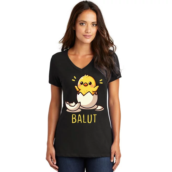 Funny Filipino Balut Balut Eggs Women's V-Neck T-Shirt