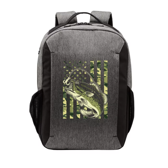 Fishing For Bass Fish Fisherman Fishing Camouflage Vector Backpack